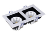 백색 검정 8W 16W 24W 플라스틱 COB LED 천장 조명