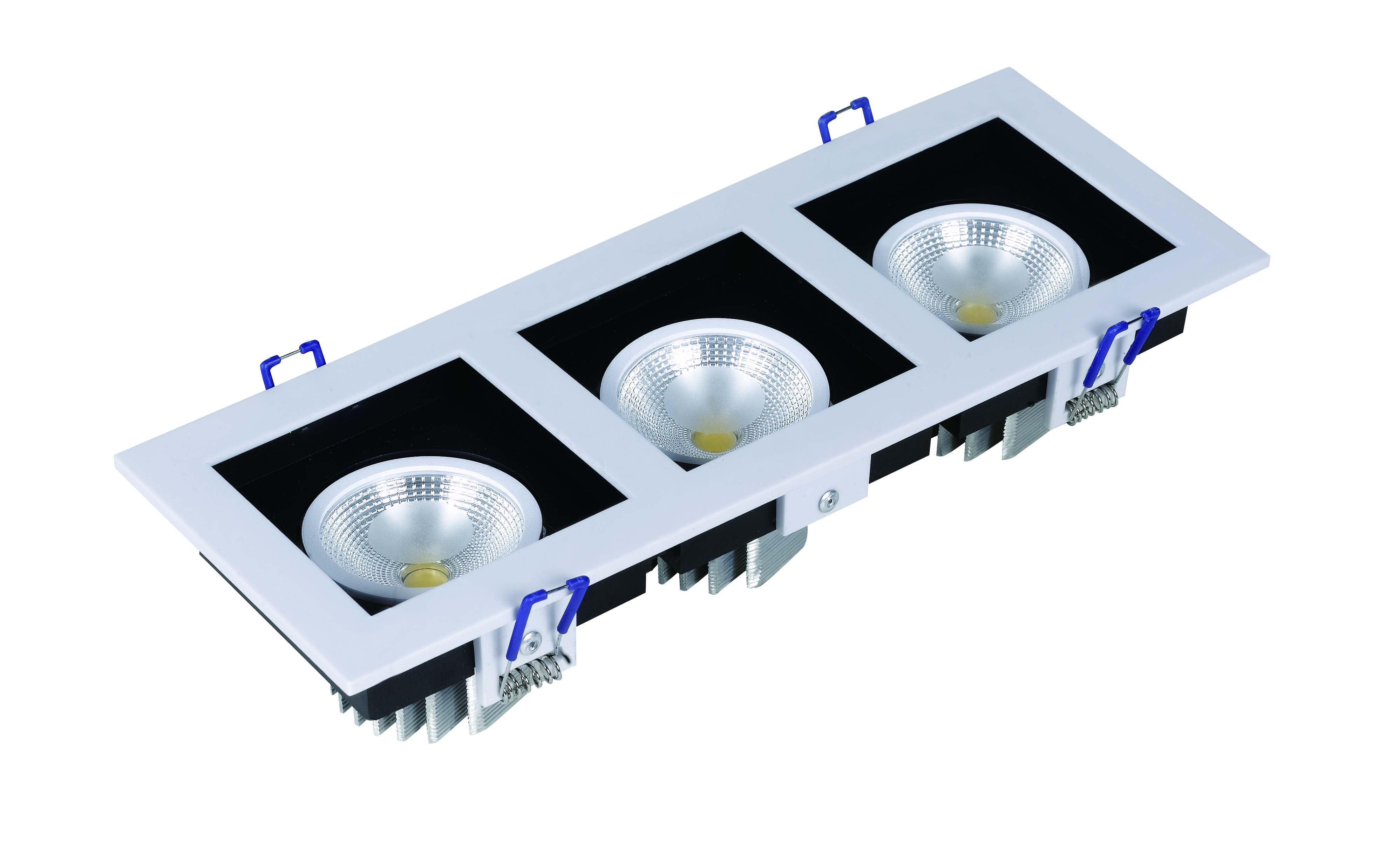 White Black 8W 16W 24W Plastic COB LED Ceiling Light