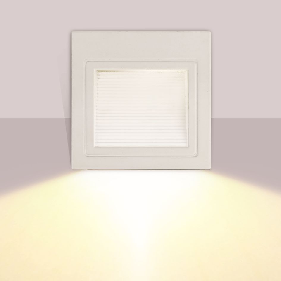 Square 3W Aluminium LED Step Light
