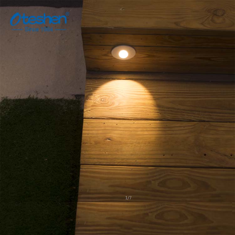 Square 2W Classic step lamp outdoor light simple stairway led waterproof IP65 inground light