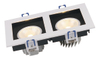 백색 검정 8W 16W 24W 플라스틱 COB LED 천장 조명