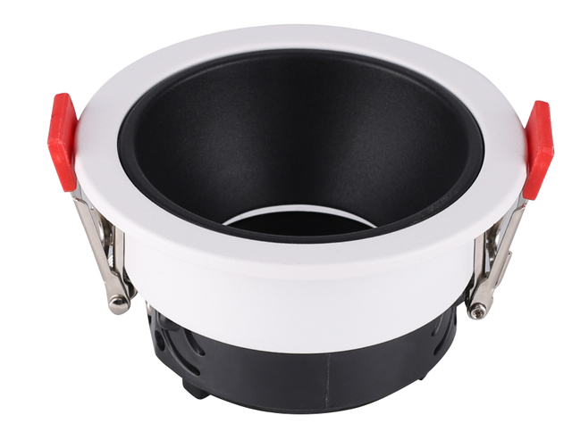 Fixture Downlight Pabrik China Fixture Downlight Warna Hitam dan Putih 