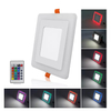 ขายร้อน 3 + 3w สีคู่แผงไฟ RGB เพดานสแควร์ไฟ Led ในร่ม