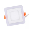 ขายร้อน 3 + 3w สีคู่แผงไฟ RGB เพดานสแควร์ไฟ Led ในร่ม