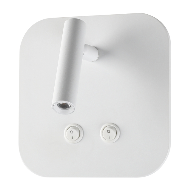 Светодиодная настенная лампа для спальни с двойным переключателем. Внутренняя лампа для чтения LBD8260.