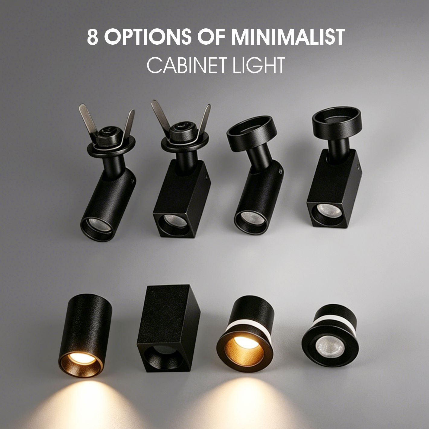  Mini LED Cabinet Spotlights – High CRI 90 Low Voltage LED Display Lights para sa Cabinet at Showcase Lighting