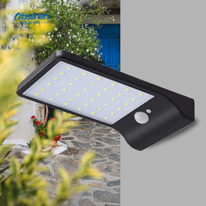 0.8 واط جهاز استشعار الحركة PC LED ضوء الجدار الشمسي، IP44 مصباح الشرفة الأمن في الهواء الطلق Oteshen SL1805