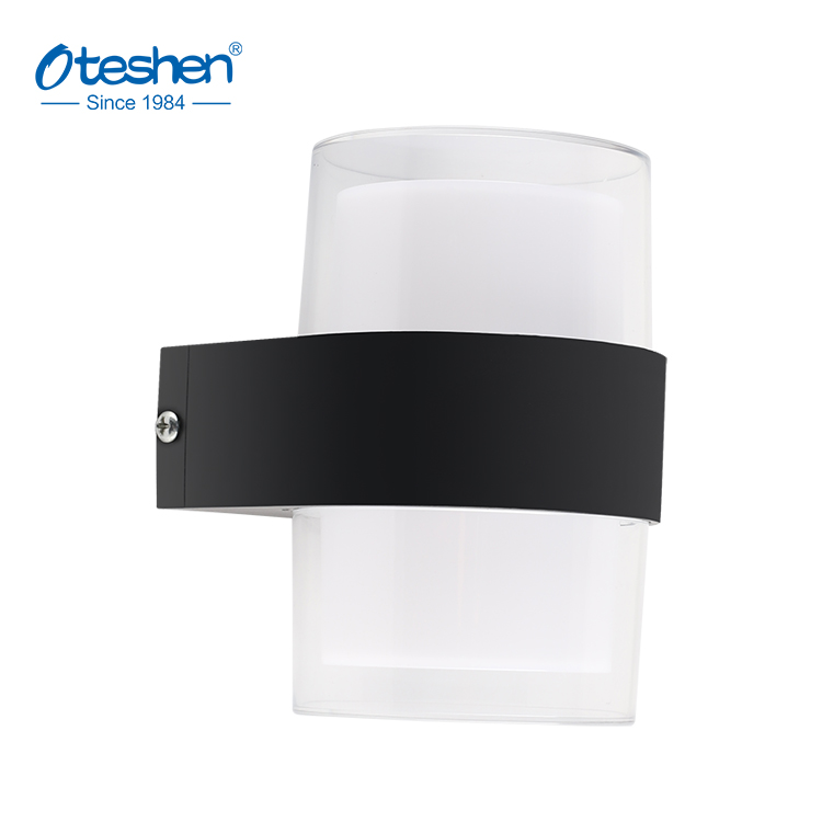 4W i 8W 150&deg; okrągła kinkiet LED ABS, IP44 Kinkiet ścienny do zastosowań wewnętrznych i zewnętrznych Oteshen LBD5320-4 / LBD5340-8