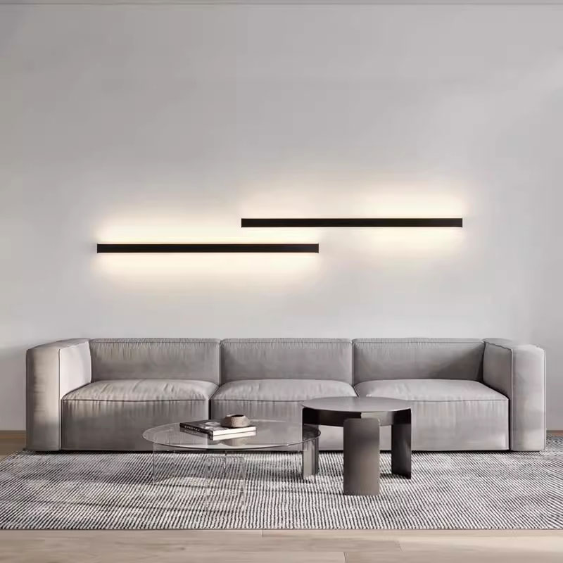 Applique murale LED lin&eacute;aire moderne&nbsp;: rehaussez votre espace avec un &eacute;clairage polyvalent en aluminium 3CCT