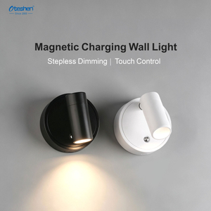 1W 30&deg; 配線不要磁気充電タッチコントロール LED ベッドサイドライト、充電式スティックオン壁読書ランプ Oteshen LBD71010-1