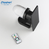 Applique murale solaire LED ABS &agrave; rayures verticales 0.9W 3CCT, lampe de jardin ext&eacute;rieure avec t&eacute;l&eacute;commande IP54 Oteshen SL1932CT