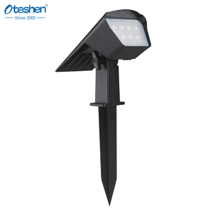 1,3&nbsp;W 3CCT ABS&nbsp;2&nbsp;IN-1 LED saules spikes gaisma, IP65, zemes un sienas stiprinājums āra ainavas prožektors Oteshen SL1931/SL1931T